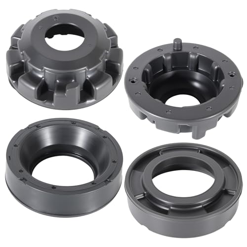 Front Upper & Lower Coil Spring Isolators Kit Compatible with Jeep Grand Cherokee WJ/WG 1999-2004, Replaces 52088257, 52088401, K160040, K160041