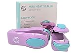 MINI HEAT SEALER (2 PACK) – PREMIUM SEALING FOR FOOD STORAGE, CHIPS, CANDY, SNACKS, GROCERIES, PLASTIC BAGS – PORTABLE SEAL AND RESEAL FOR AIRTIGHT LOCK CLOSURE – PROMOTES ELONGATION OF FOOD FRESHNESS