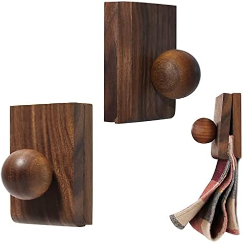 ANFU Wall Clip for Tapestry, Clips for Hanging Quilt, Wooden Clamp for Hanging and Display Tapestry Quilt Blanket Rug Fabric (2, Walnut) Cover