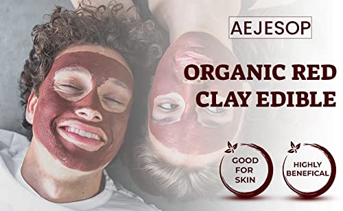 Aejesop Red Clay, Clay Mask, Clay Face Mask, Natural Clay, Organic Clay, Natural Mud Mask - Wt. 7 Oz (200Gm) #TOP1