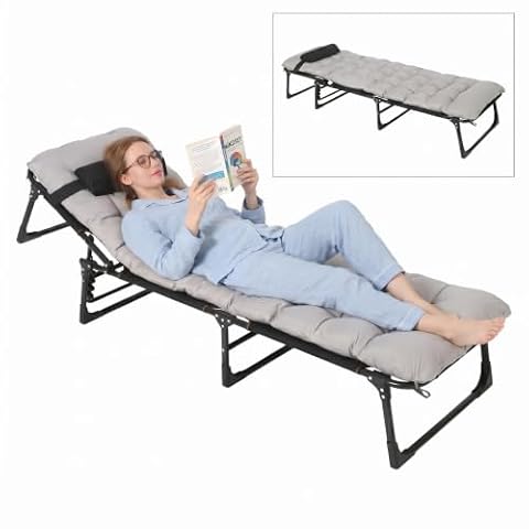 Garvee Foldable Camping Cot for Adults with Mattress — $82.99 (31% off)