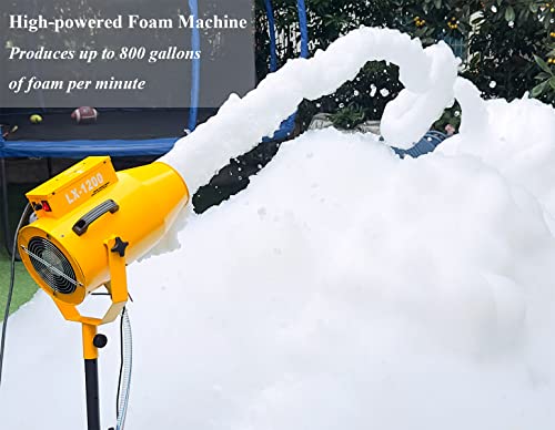 LANGXUN 2026 Upgrade Foam Machine for Party, 1200W High Power Foam Maker Cannon Bubble Machine, Outdoor Summer Pool Party Water Toys for Birthdays Hoilday Celebrations and Backyard Events by LANGXUN - Image 3