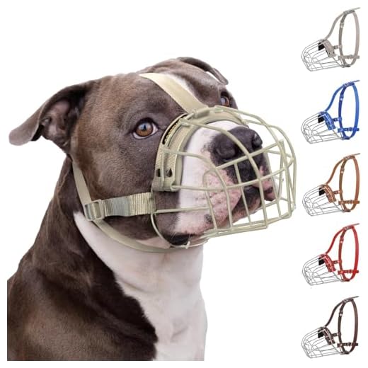 Breathable Muzzle for Large Pitbulls