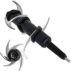 Ninja Licuadora Y Procesador Cuchilla apilada para licuadora de procesador de alimentos Ninja con Auto-iQ 1200 W BN750UK BN800UK, pieza de repuesto para jarra de 2.1 L