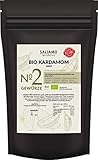 100g BIO Kardamom, ganz, grün aus Guatemala, premiumqualität, Kardamomkapseln, süßlich scharfer Geschmack, intensives Aroma, reich an ätherischen Ölen | Saliamo