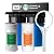 iSpring WGB21B 2-Stage Whole House Water Filtration System, with 10" x 4.5" Sediment CTO(Chlorine, Taste, and Odor) Filter, 1" Inlet/Outlet