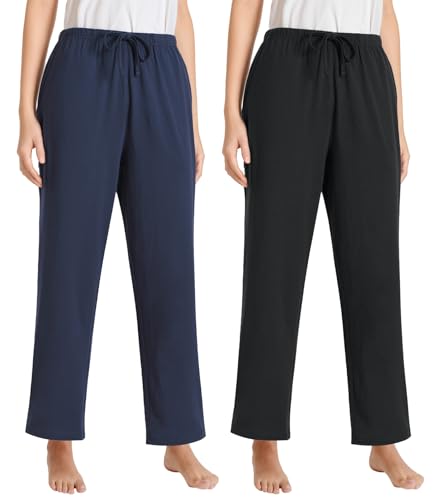 Women's Petite Pajama Pants Petite Size Cotton PJ Bottoms