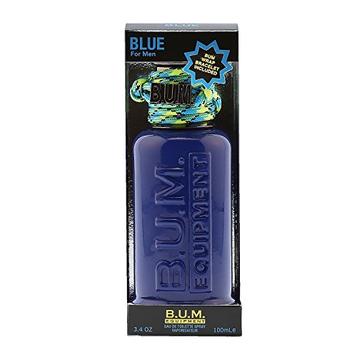 BUM EQUIPMENT Eau de Toilette Spray For Men, Blue, 3.4 Fluid Ounce