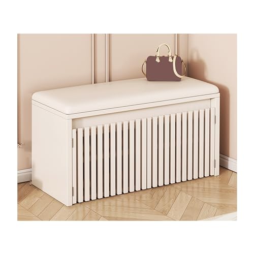 Banc à chaussures d'entrée avec rangement pour un accueil ordonné