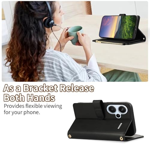 Housse fermeture éclair pour Redmi Note 14 5G avec multi-rangements