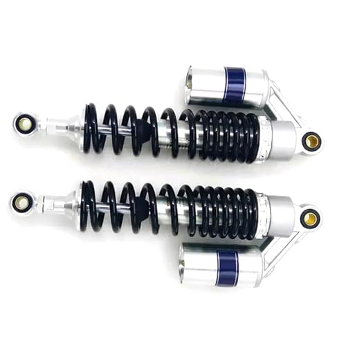 交換用ショック オートバイユニバーサル 8 ミリメートルショック交換 340 ミリメートルリアショックアブソーバー に適合するヤマハ VMAX 1985-2013 2012 2011 2010 2009 2008 2007 2006(Black-silve