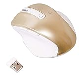 Digio2 究極のカタチ 2.4GHワイヤレスマウス 5ボタン Blue LED Sサイズ ゴールド Z7500
