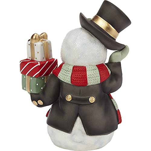 Precious Moments 211017 Wrapped Up In Holiday Cheer Annual Snowman Figurine 211017 thumb #1