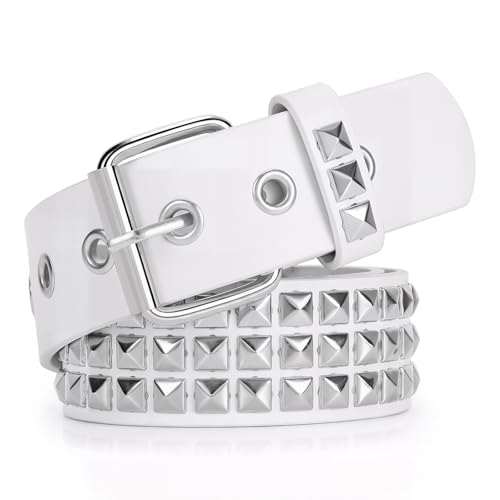 Image of Studded Belt for Women and Men Goth Metal Punk Belt Scene Style Cool Belts for Jeans