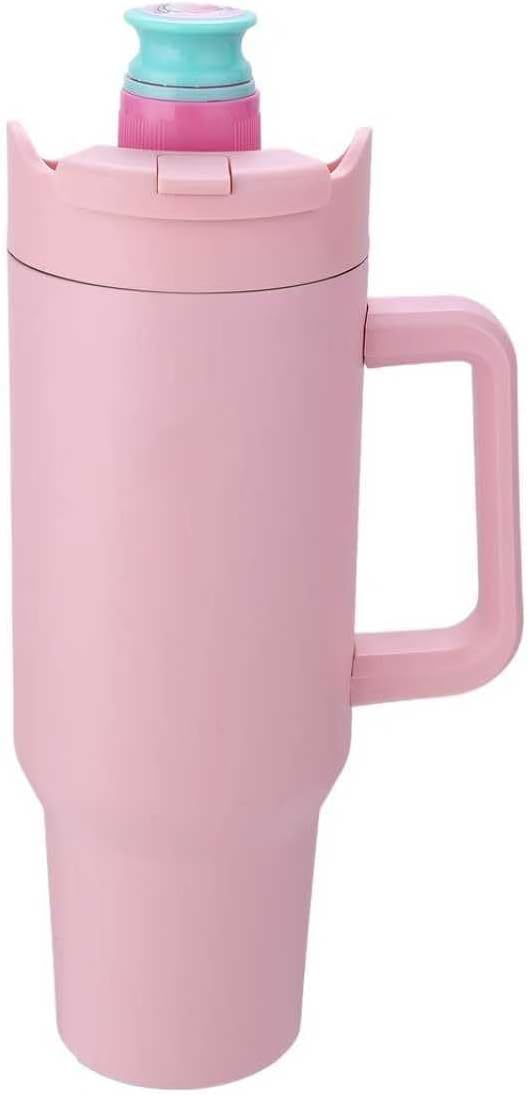 Insulated stainless steel air water bottle,  with 7 flavored capsules. 1200ml ice cup, suitable for office and sports. (powder)
