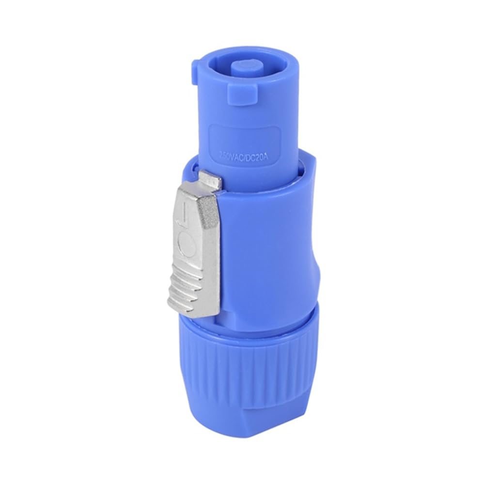 20 pièces NAC3FCA NAC3FCB Connecteur Speakon Connecteur Powercon mâle de 3 20 A 250 V Connecteur de fiche d'alimentation CA Bleu et gris