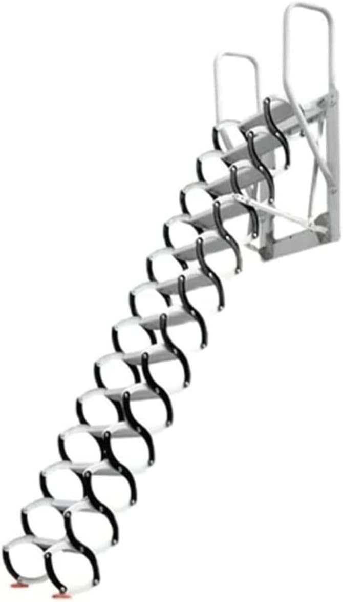 Step Ladder Wall Mount Ladder Attic Telescopic Ladder Carbon Steel Outdoor Aluminum Folding Ladder Thick Step Ladders Folding Ladder Telescopic Ladder(Size:250-275cm)