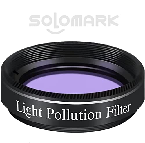 Solomark LP-2 1.25 Inch Light Pollution Filter For Telescopes, Optical Glass Reduction thumb #1