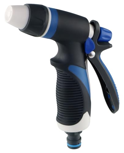 Aqua Control - Pistola de Riego con Boquilla Ajustable - Rociado Suave para Plantas y Flores + Chorro Potente para Limpieza de Jardín, Patio y Terraza