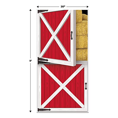 Image of Beistle 54663 Barn Door Cover, 30-Inch by 5-Feet, Multicolor