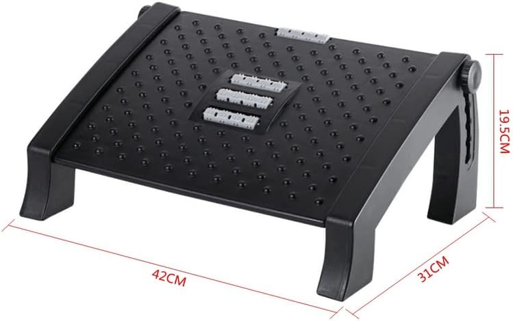 Adjustable Height Angle Foot Rest Office Ergonomic Under Desk Footrest Tilted Computer Footrest Office Foot Stool Stand