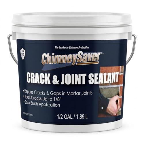 ChimneySaver Crack and Joint Sealant - Waterproof Liquid Sealant for Walls - 1/2 Gallon