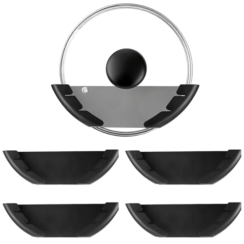 AURIVISTA Universal Pot Lid Organizer for Cabinet, 4 Pack Pan