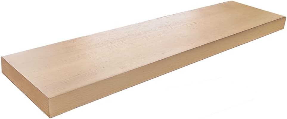 Sturt Oak Veneer Wall Mounted Shelf with Hidden Metal Brackets | Wooden Floating Storage Shelf for Living Room Bedroom & Office (Medium 24 Inch)