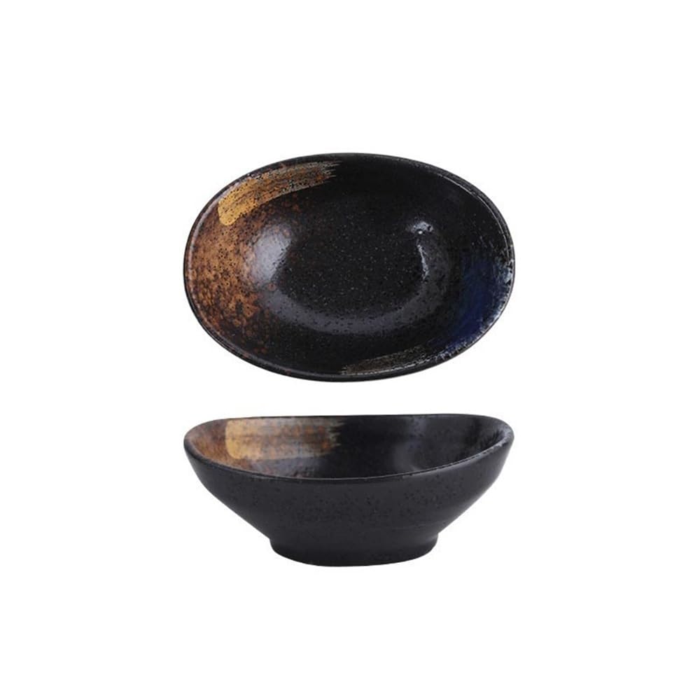 Cenz-888 Snack Dish Ceramic Dipping Bowls Soy Sauce Dishes for Charcuterie Board Sushi and Party Supplies