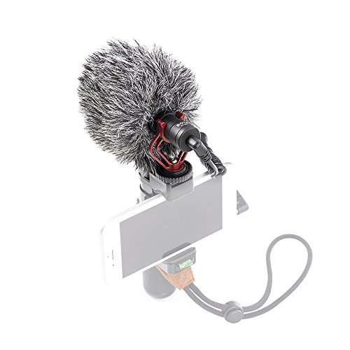 Microfone micro shotgun para celular e câmera Boya BY-MM1