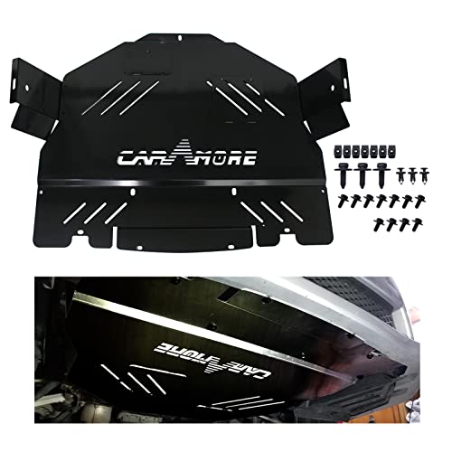 Laformo Engine Splash Shield Cover Guard - Black Gloss Aluminum Engine Splash Shield Under Tray Skid Plate For 2015 2016 2017 2018 2019 2020 2021 Subaru Wrx Sti 2.5L #TOP14