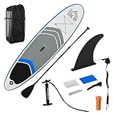 FÜR VERSCHIEDENE GRÖSSEN: Die Paddelhöhe ist für verschiedene Benutzer einstellbar. Empfohlen wird eine Benutzerhöhe von 155 cm bis 195 cm. HINWEIS: DIE BENUTZERHÖHE KANN JE NACH INDIVIDUELLER KÖRPERGRÖSSE UNTERSCHIEDLICH SEIN.