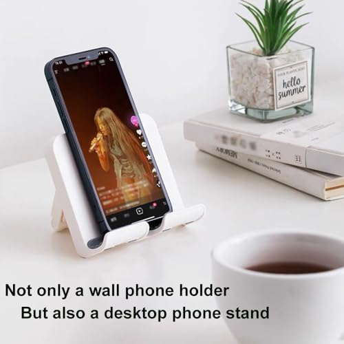 Soporte de pared para teléfono de ducha y tablet autoadhesivo extraíble 4