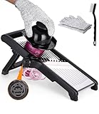 Mandoline Gemüsehobel 5-in-1 Profi Verstellbar Gemüseschneider Multifunktion Gemüsehobel...
