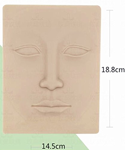Moyishi 2PCS 3D Professional Cosmetic Permanent Makeup Tattoo Practice Skin Supply (Face) - Thumbnail 3
