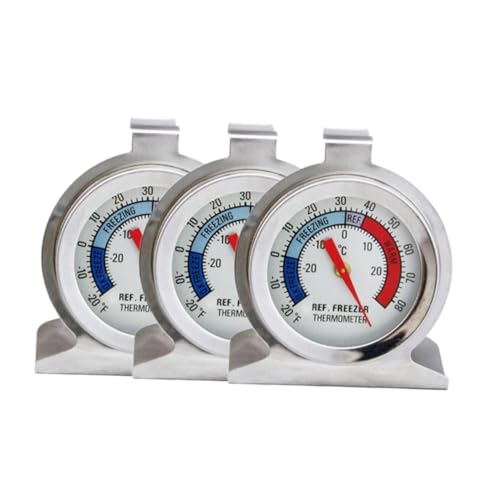 Thermomètre réfrigérateur compact en acier inoxydable robuste et élégant pour de longs mois