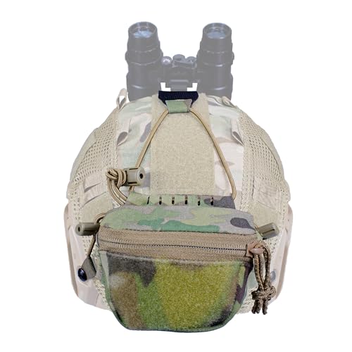 Tactical NVG Battery Pouch Helmet Mounted, Helmet Counterweight Brain Pouch