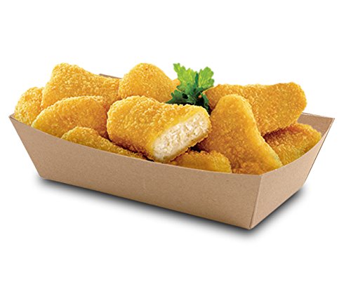 Snackschale/Pommesschale Pure unbedruckt, braun, 1.000 Stück