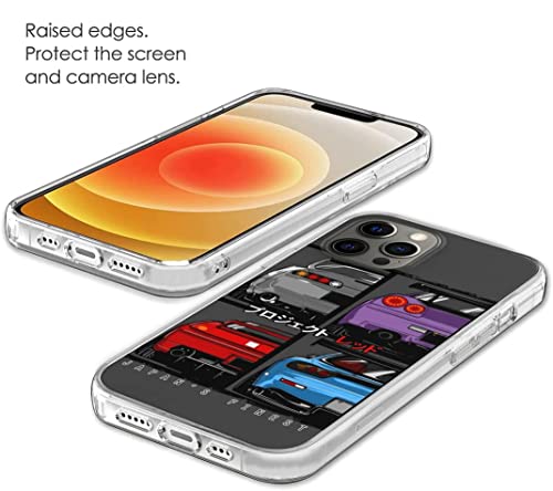 Zanedina Compatible With Iphone Se 2020/7/8 Case Japans Finest Supra R34 Nsx Fd3S Rx7 Classic Sports Cars Soft Tpu Silicone Shockproof Protective Phone Case Cover #TOP3
