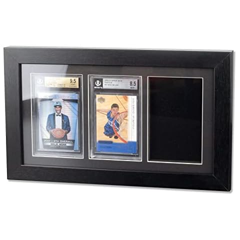 Bivitre BGS Graded Card Display Frame (NOT FOR UNGRADED, PSA OR OTHERS) - Wall Mount Baseball Trading Card Display case BGS Graded Cards for Basketball Football Hockey Pokemon MTG Yugioh Cards (3,BGS) Cover