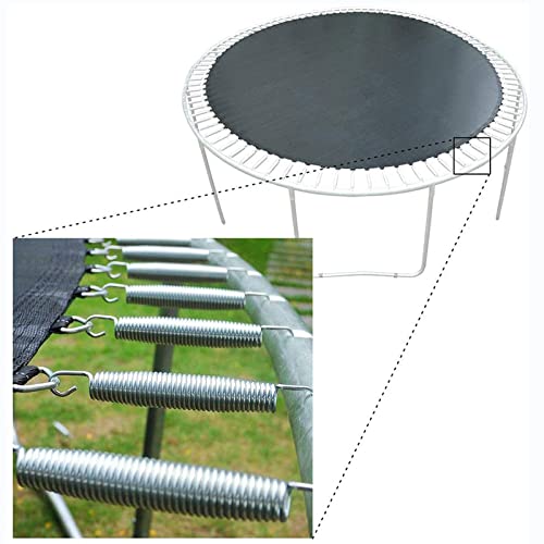 Trampolin Ersatzfedern Set mit Abzieherhakenwerkzeug, langlebiger verzinkter Stahl für lang anhaltende Leistung, wesentliche Ersatzteile für Wartung und Reparatur