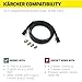 Kärcher 25' High Pressure Extension Hose for Pressure Washers up to 3600 PSI - with Adapters Included - Quick Connect or M22 Fitting