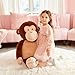 IKASA Giant Large Monkey Stuffed Animal Plush Toy for Children (Brown, 30 inches)