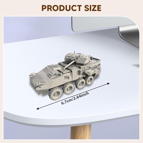 Modelo a escala 1:72 de vehículo blindado para diorama miniatura 4
