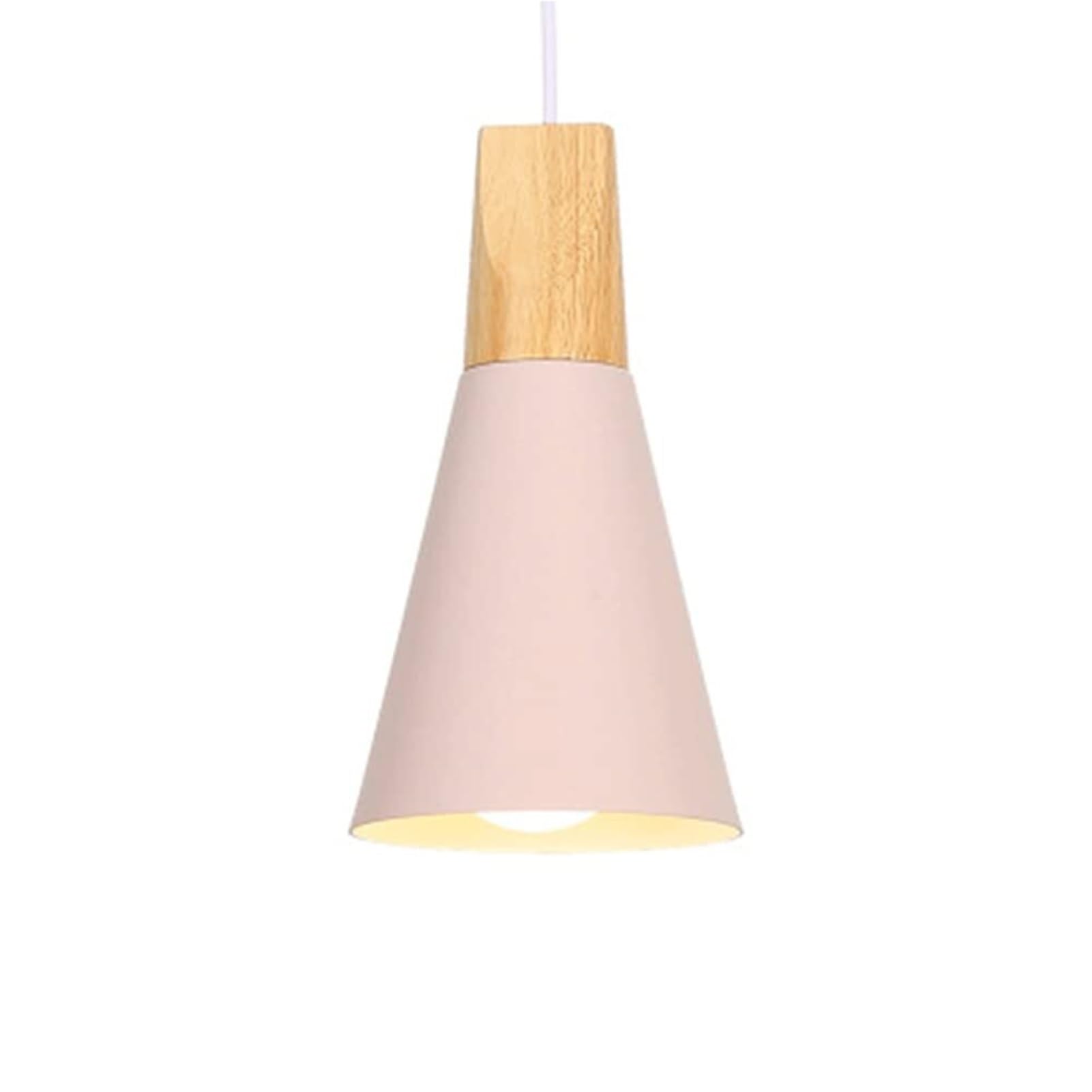 HUAYUSEDF Modern Metal Pendant Lamp Chandelier Hanging Lighting Ceiling Fixture E26 E27 for Dining Room Restaurant Bar Shopping Mall(A Pink,14cm)