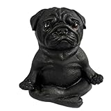 Cadeau créatif : cette statue de chien de méditation a sa forme unique et son symbolisme significatif pour améliorer la pleine conscience des enfants en agissant comme une décoration de chambre enchanteresse qui stimule la curiosité pour le yoga et la méditation