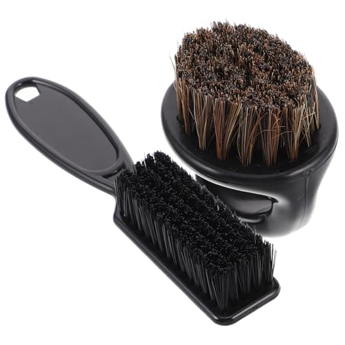 VICASKY Firm Bristle Hair Brush Set Scalp Build up Remover Beard Styling Brush for Men