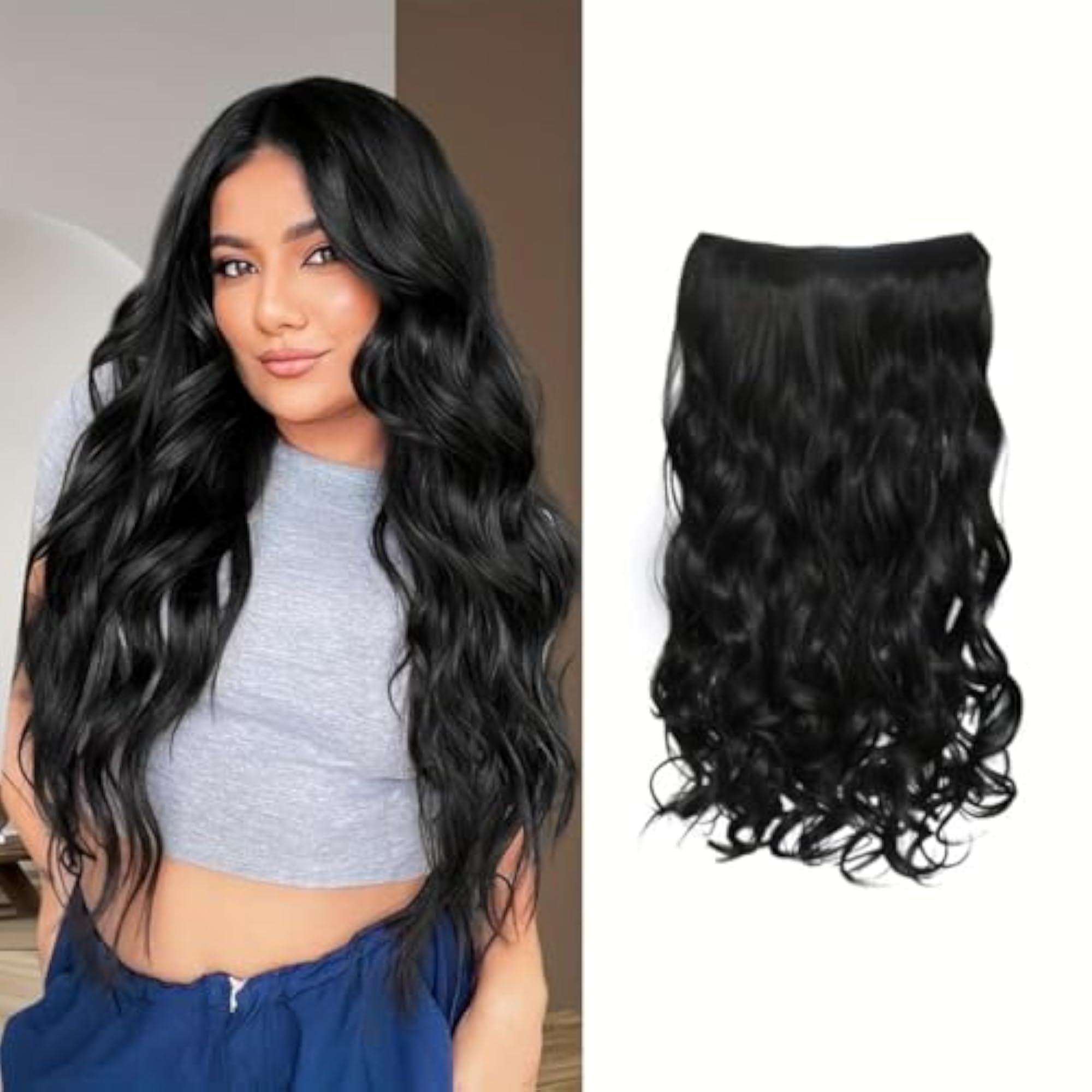 V-Shape Curly 24-Inch Synthetic Hair Wig