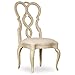 Hooker Furniture Auberose Splatback Dining Side Chair in Antique White with Fabric Seat (Set of 2)