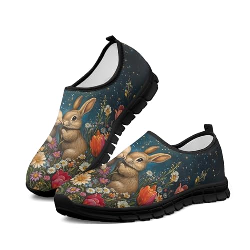 Image of Womens Slip On Walking Shoes Non Slip Loafer Breathable Holiday Travel Shoe Lightweight Casual Low Top Sneakers SizeUS 5.5-11.5